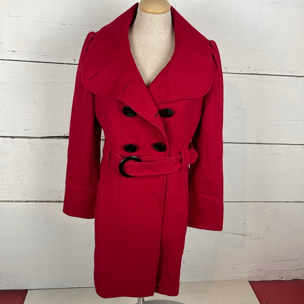 Guess coat red size m